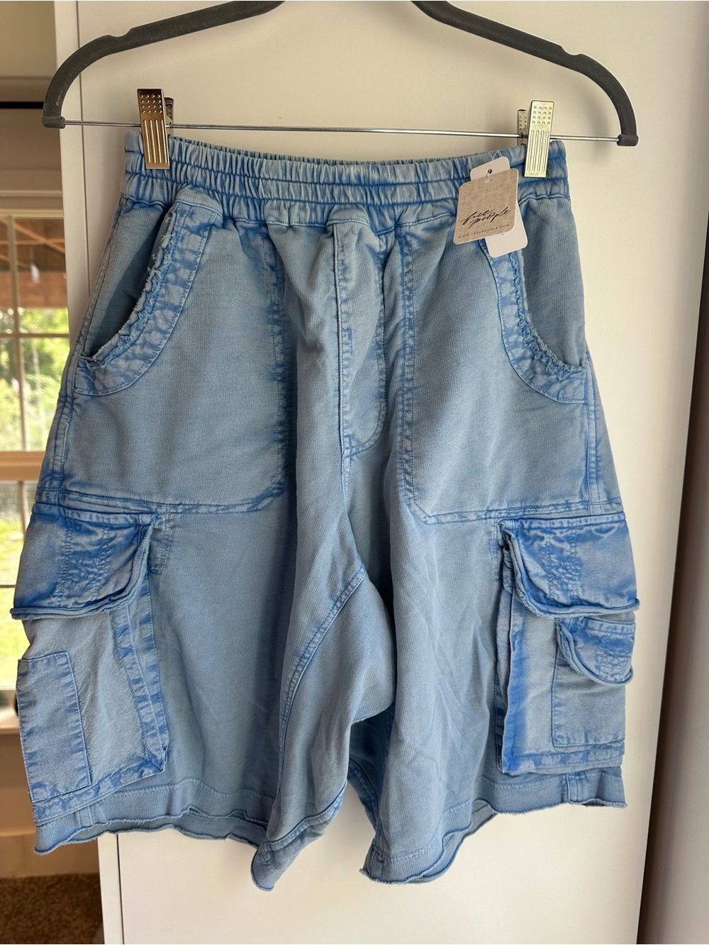 Free people Light Blue Cargo Shorts S